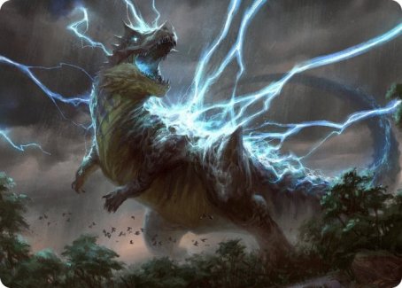 Thrasta, Tempest's Roar Art Card (41) [Modern Horizons 2 Art Series] | North Game Den