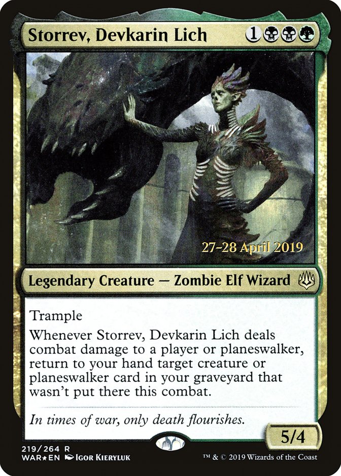 Storrev, Devkarin Lich  [War of the Spark Prerelease Promos] | North Game Den