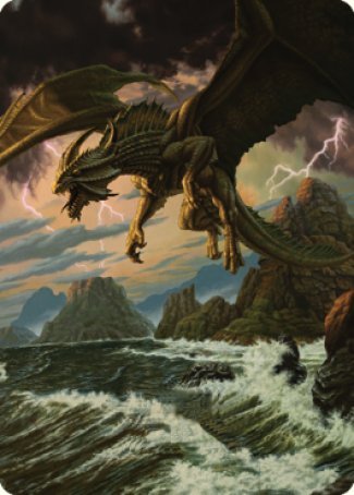 Ancient Bronze Dragon Art Card (03) [Commander Legends: Battle for Baldur's Gate Art Series] | North Game Den
