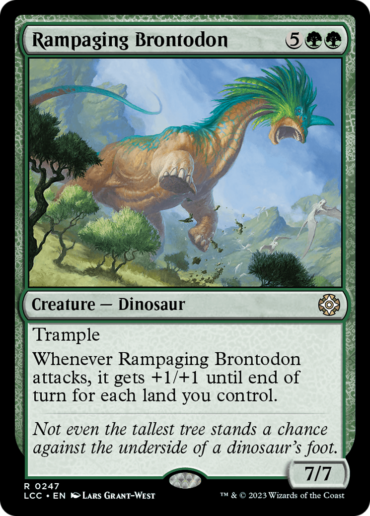 Rampaging Brontodon [The Lost Caverns of Ixalan Commander] | North Game Den