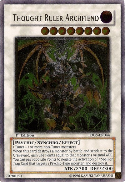 Thought Ruler Archfiend (UTR) [TDGS-EN044] Ultimate Rare | North Game Den