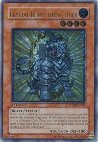 Crystal Beast Topaz Tiger (UTR) [FOTB-EN004] Ultimate Rare | North Game Den