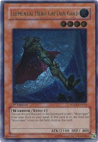 Elemental Hero Captain Gold (UTR) [FOTB-EN014] Ultimate Rare | North Game Den