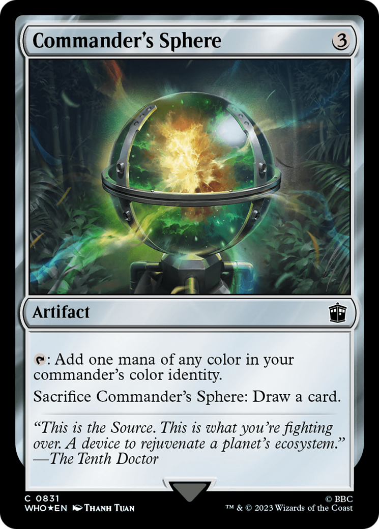 Commander's Sphere (Surge Foil) [Doctor Who] | North Game Den