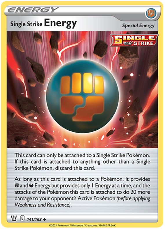 Single Strike Energy (141/163) [Sword & Shield: Battle Styles] | North Game Den