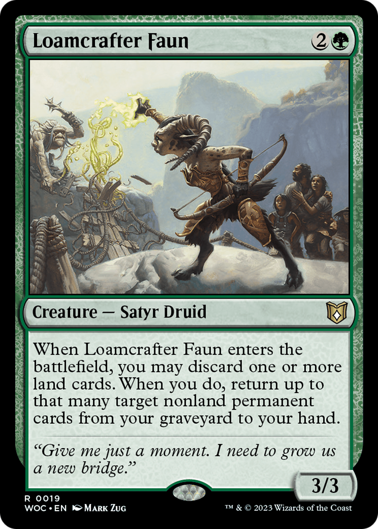 Loamcrafter Faun [Wilds of Eldraine Commander] | North Game Den