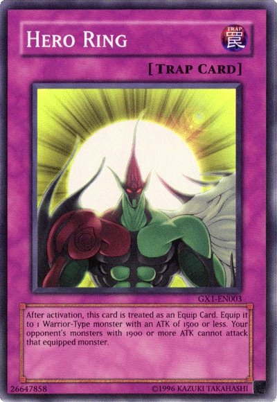 Hero Ring [GX1-EN003] Super Rare | North Game Den