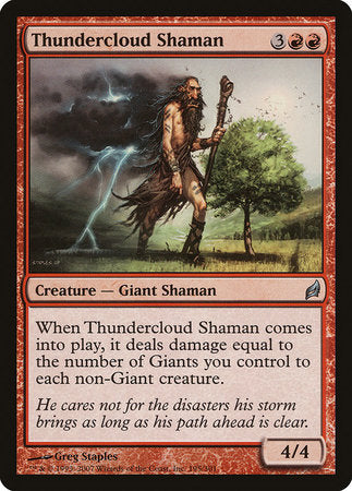 Thundercloud Shaman [Lorwyn] | North Game Den