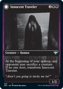 Innocent Traveler // Malicious Invader [Innistrad: Double Feature] | North Game Den