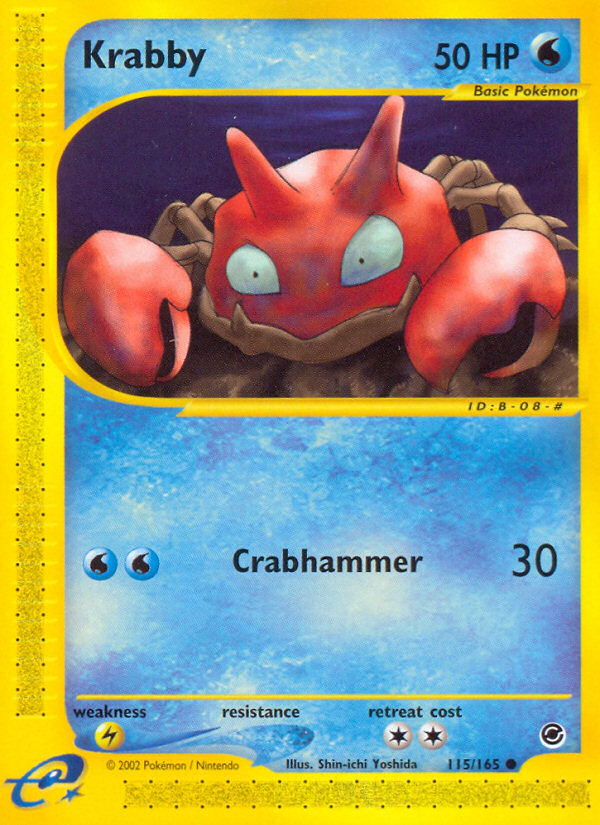 Krabby (115/165) [Expedition: Base Set] | North Game Den