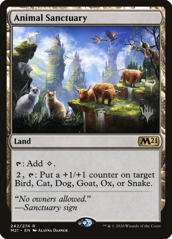 Animal Sanctuary (Promo Pack) [Core Set 2021 Promos] | North Game Den