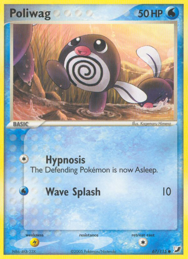 Poliwag (67/115) [EX: Unseen Forces] | North Game Den