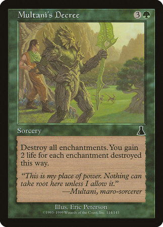 Multani's Decree [Urza's Destiny] | North Game Den