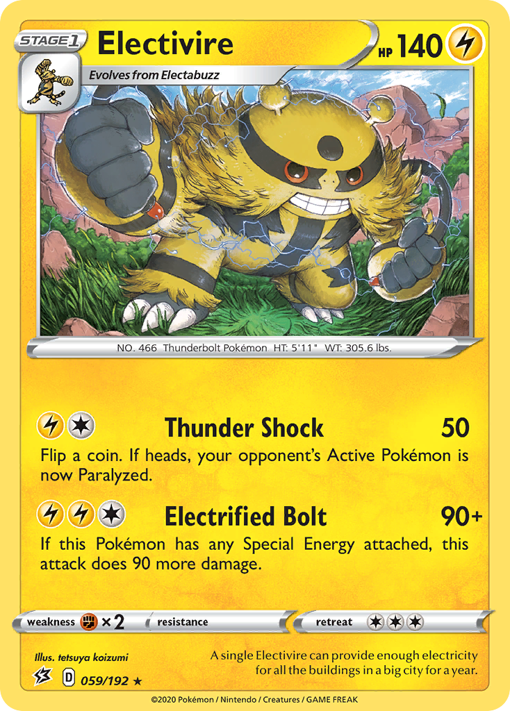 Electivire (059/192) [Sword & Shield: Rebel Clash] | North Game Den