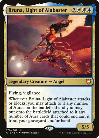 Bruna, Light of Alabaster [Commander 2018] | North Game Den
