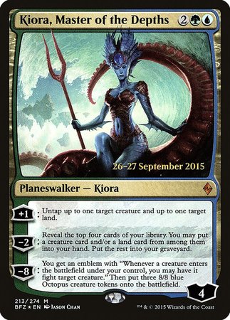 Kiora, Master of the Depths [Battle for Zendikar Promos] | North Game Den