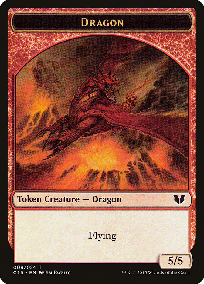 Dragon // Dragon Double-Sided Token [Commander 2015 Tokens] | North Game Den