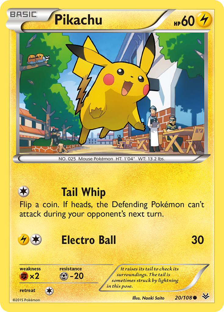 Pikachu (20/108) [XY: Roaring Skies] | North Game Den