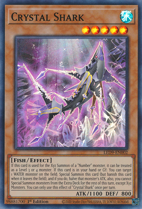 Crystal Shark [LED9-EN002] Super Rare | North Game Den