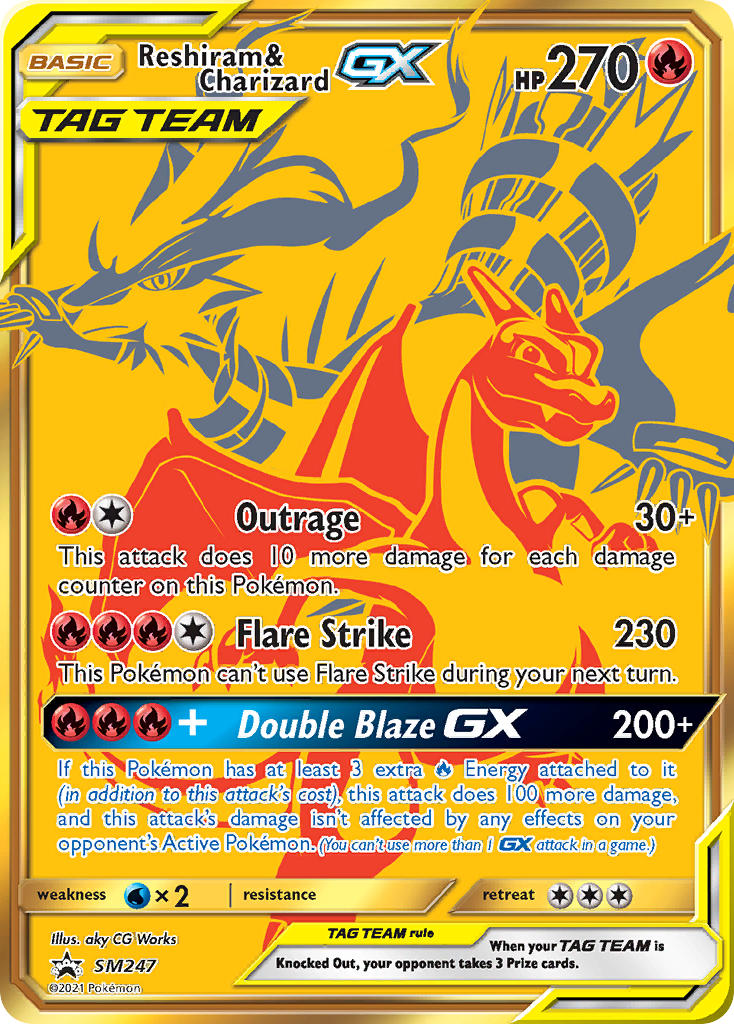 Reshiram & Charizard GX (SM247) [Sun & Moon: Black Star Promos] | North Game Den