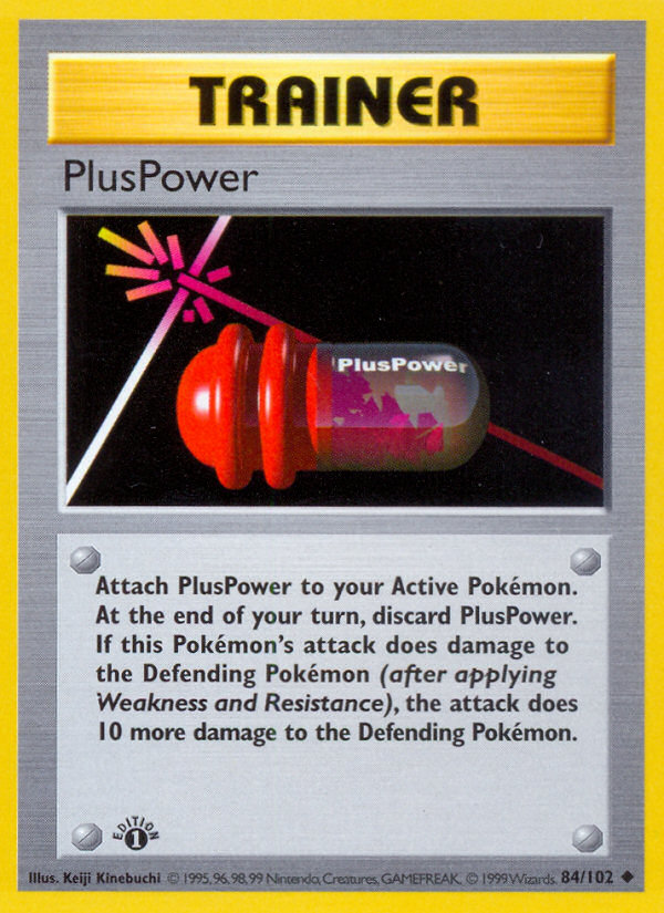 PlusPower (84/102) (Shadowless) [Base Set 1st Edition] | North Game Den