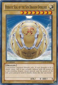 Hieratic Seal of the Sun Dragon Overlord [GAOV-EN002] Common | North Game Den