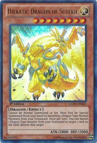 Hieratic Dragon of Sutekh [GAOV-EN025] Ultra Rare | North Game Den