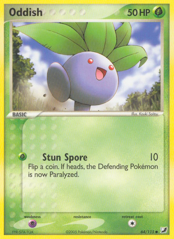 Oddish (64/115) [EX: Unseen Forces] | North Game Den