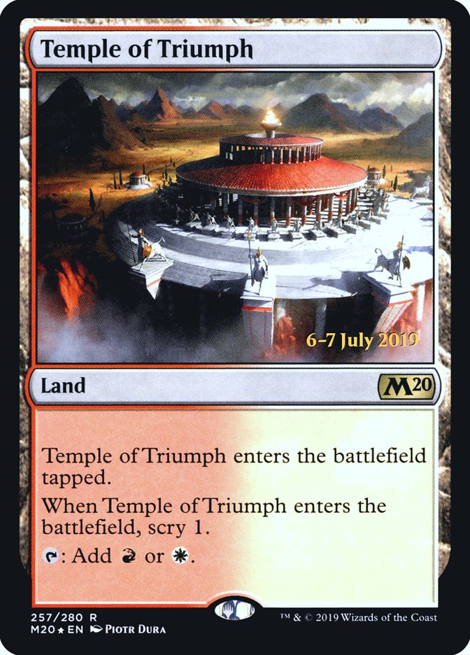 Temple of Triumph  [Core Set 2020 Prerelease Promos] | North Game Den
