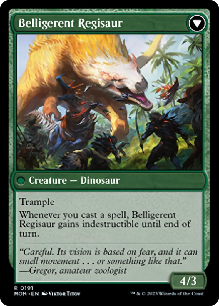 Invasion of Ixalan // Belligerent Regisaur [March of the Machine] | North Game Den