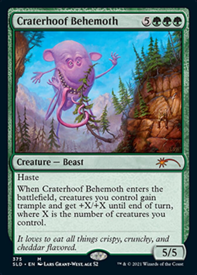 Craterhoof Behemoth (375) [Secret Lair Drop Series] | North Game Den