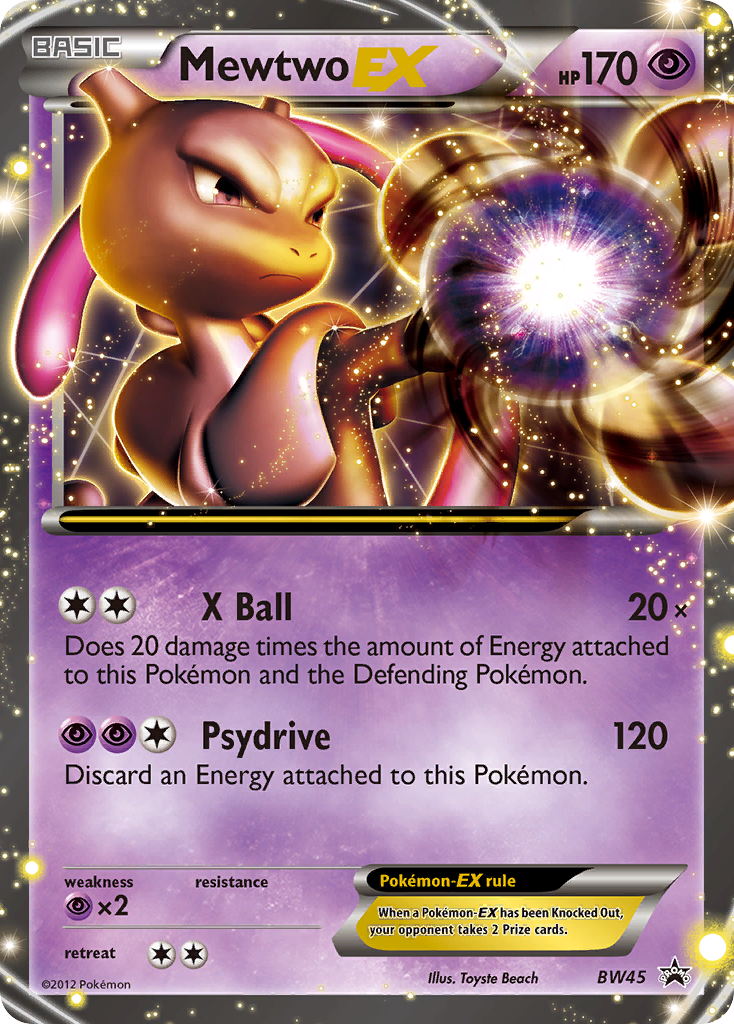 Mewtwo EX (BW45) [Black & White: Black Star Promos] | North Game Den