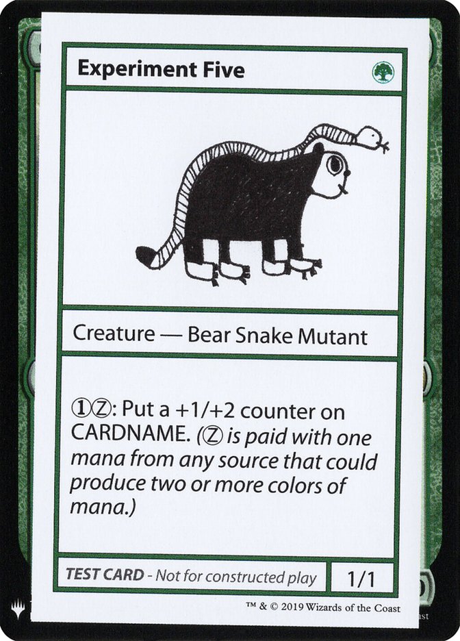 Experiment Five [Mystery Booster Playtest Cards] | North Game Den