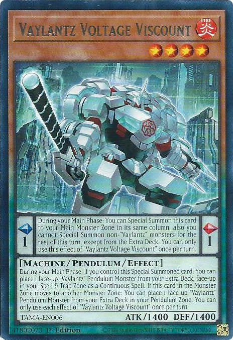 Vaylantz Voltage Viscount [TAMA-EN006] Rare | North Game Den