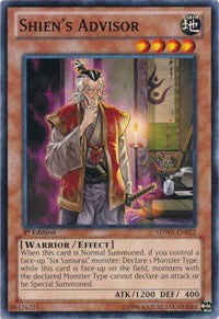 Shien's Advisor [SDWA-EN022] Common | North Game Den