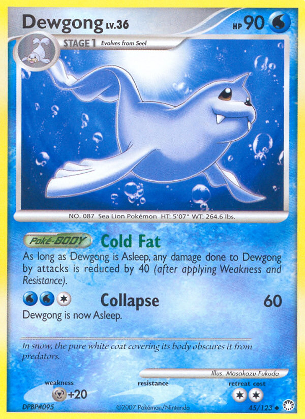 Dewgong (45/123) [Diamond & Pearl: Mysterious Treasures] | North Game Den