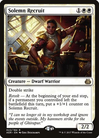 Solemn Recruit [Aether Revolt] | North Game Den