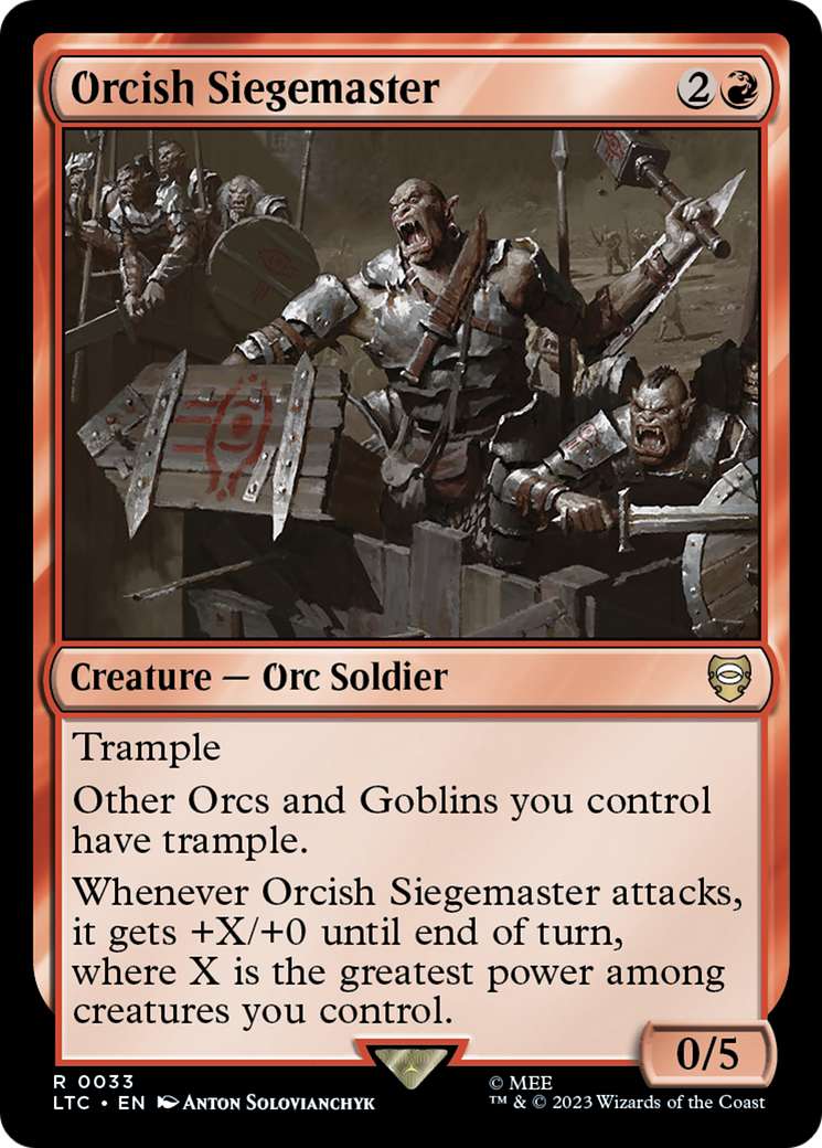 Orcish Siegemaster [The Lord of the Rings: Tales of Middle-Earth Commander] | North Game Den