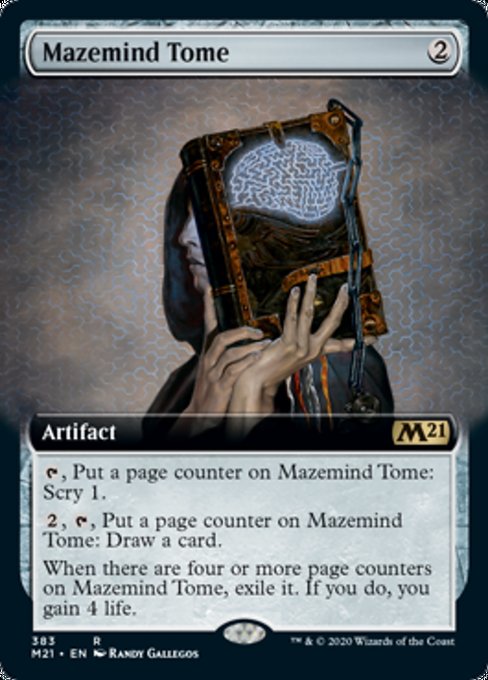 Mazemind Tome (Extended Art) [Core Set 2021] | North Game Den