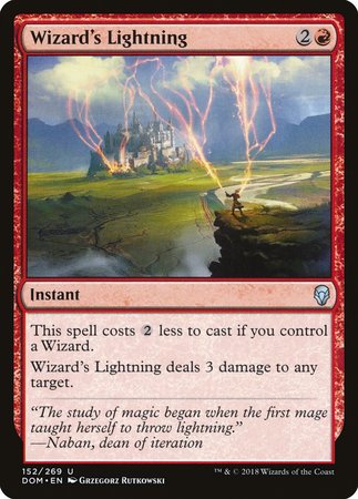 Wizard's Lightning [Dominaria] | North Game Den