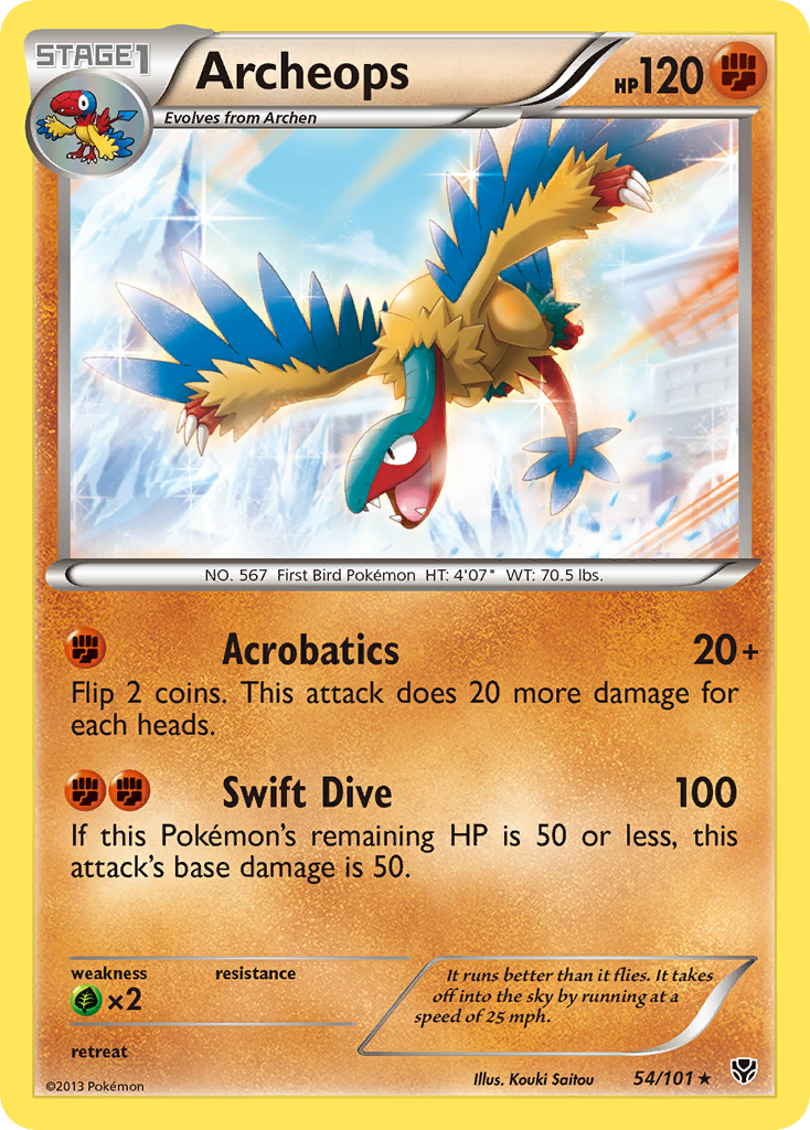 Archeops (54/101) [Black & White: Plasma Blast] | North Game Den