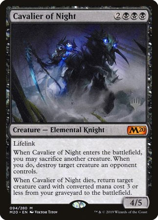 Cavalier of Night [Core Set 2020 Promos] | North Game Den