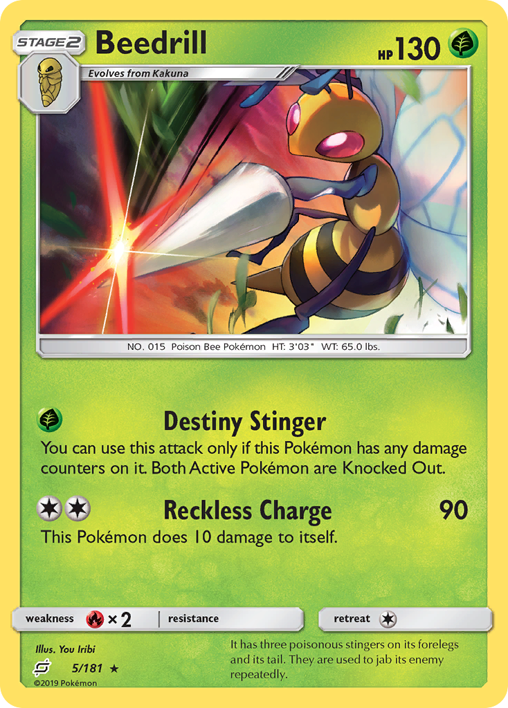 Beedrill (5/181) [Sun & Moon: Team Up] | North Game Den