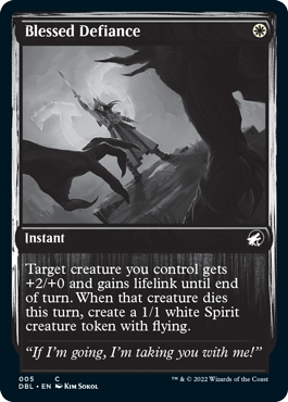 Blessed Defiance [Innistrad: Double Feature] | North Game Den