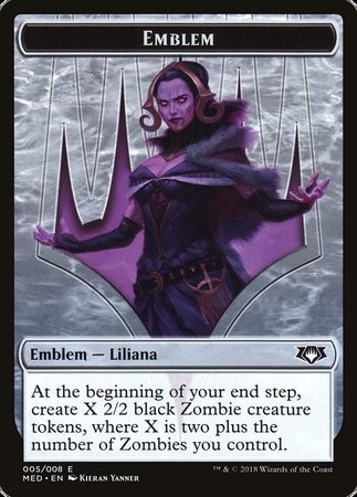 Emblem - Liliana, the Last Hope [Mythic Edition Tokens] | North Game Den