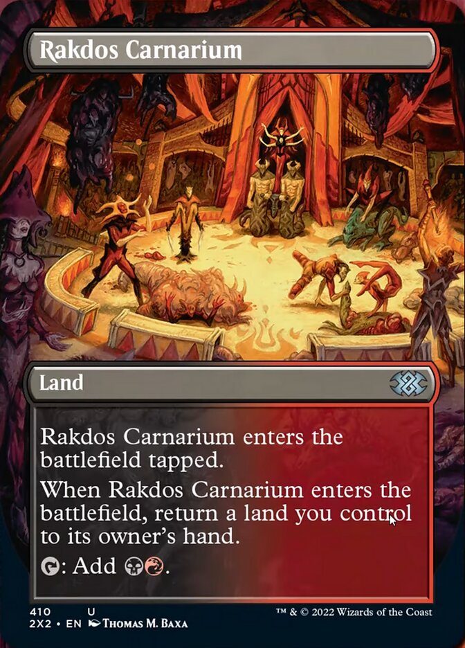Rakdos Carnarium (Borderless Alternate Art) [Double Masters 2022] | North Game Den