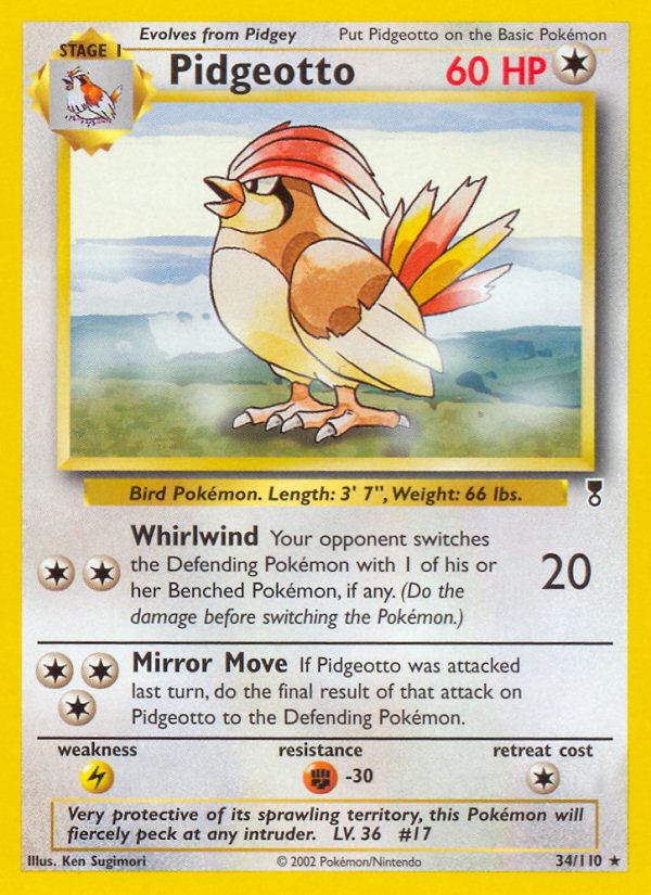 Pidgeotto (34/110) [Legendary Collection] | North Game Den