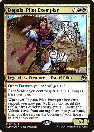 Depala, Pilot Exemplar [Kaladesh Promos] | North Game Den