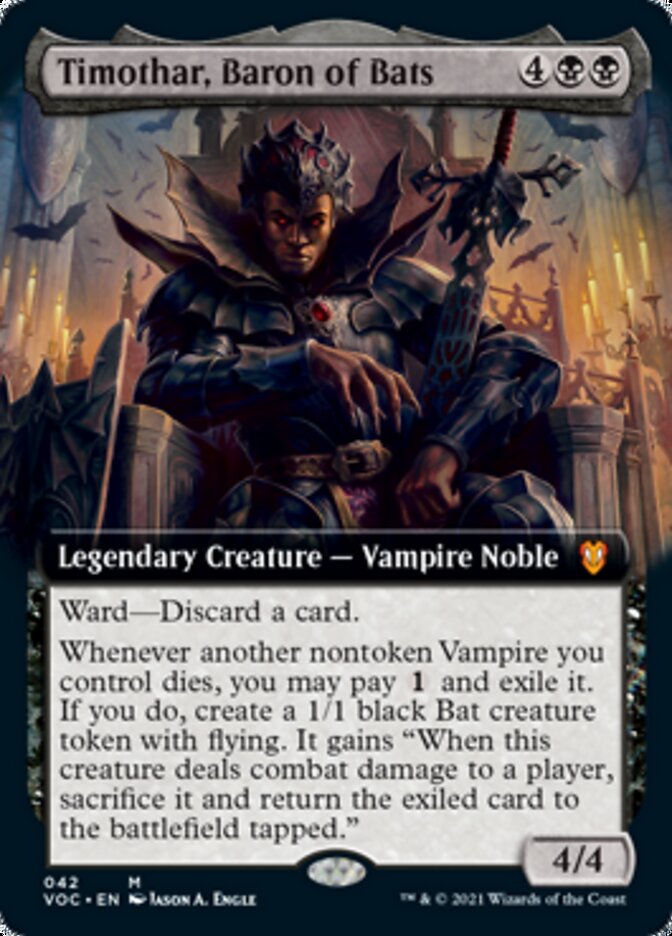 Timothar, Baron of Bats (Extended) [Innistrad: Crimson Vow Commander] | North Game Den