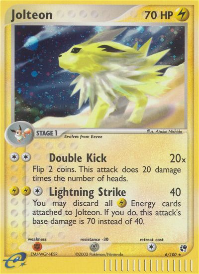 Jolteon (6/100) [EX: Sandstorm] | North Game Den